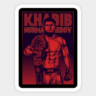 Khabib Nurmagomedov Pop Art Sticker